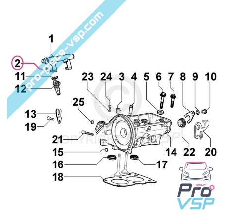 Injection ramp fixing screw