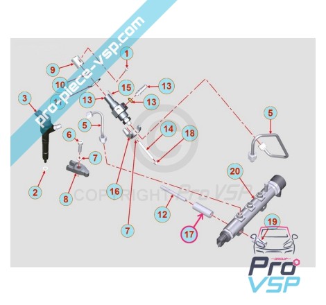 Injection ramp bracket