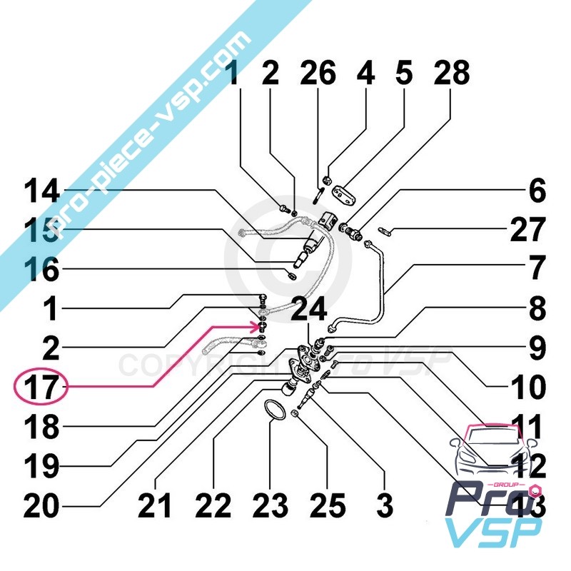 Injection pump inlet fitting