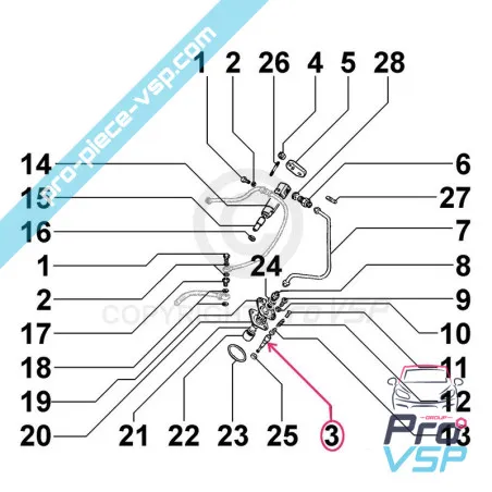 Motorteinspritzpumpenelement Lombardini 6LD325