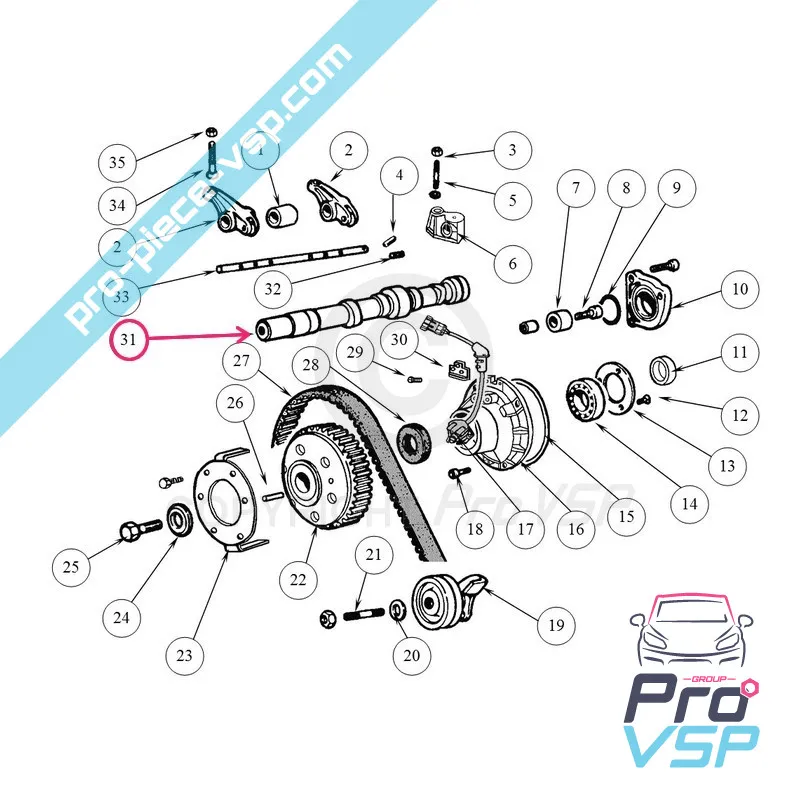 Árbol del cable del motor Lombardini lgw 523