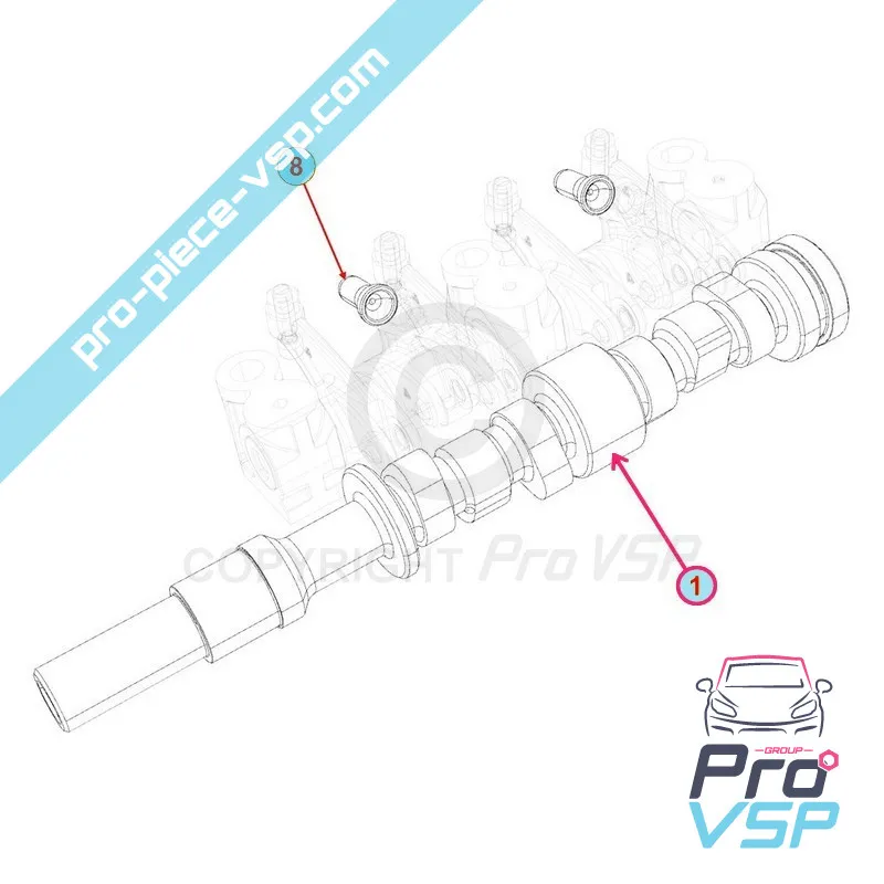 Árbol del cable del motor Lombardini Focs Progress 502