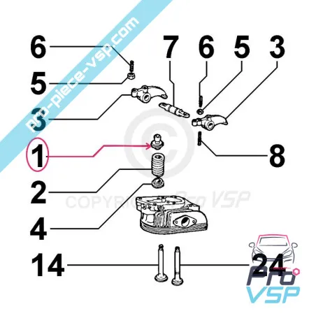 Tazza + mezza luna per motore Lombardini 6LD325