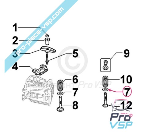 Valve spring washer