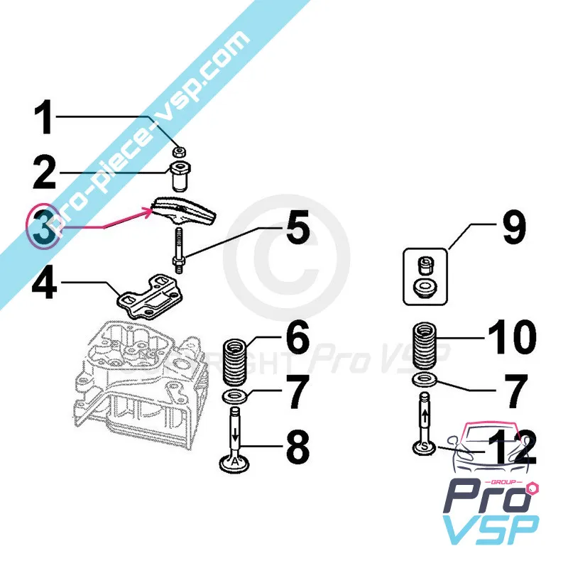 Culbuteur pour moteur Lombardini 15LD