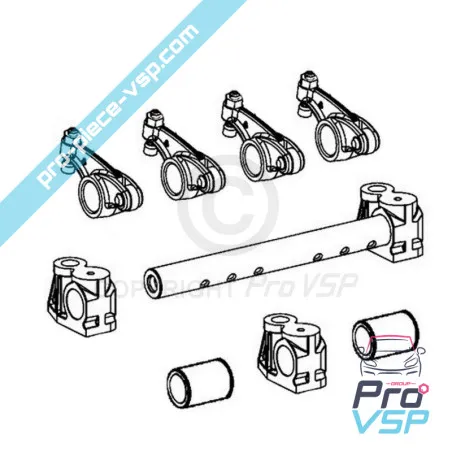 Conjunto de rockero de motor Lombardini LGW523 MPI