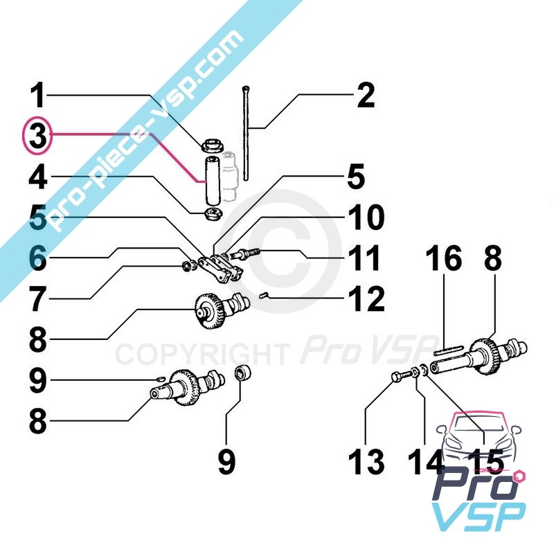 Valve rod tube