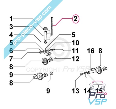 Valve pusher rod