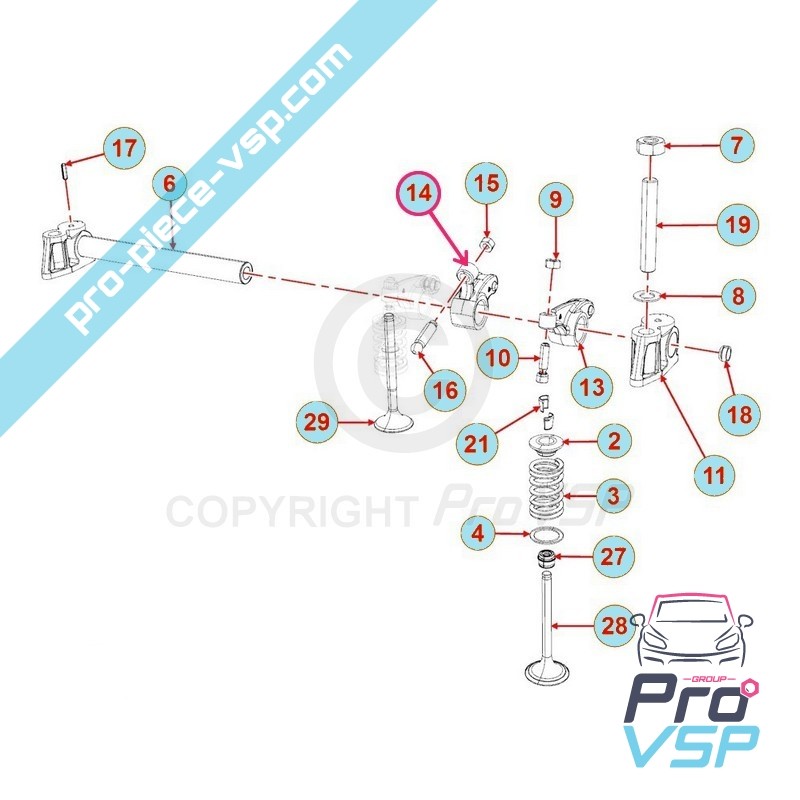 Pump injector rocker
