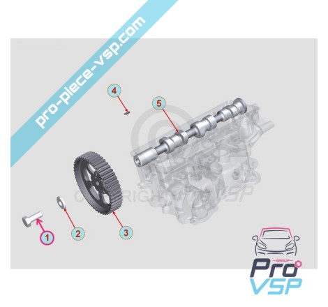 Parafuso de fixação de polia de pula de cabo de motor Lombardini DCI