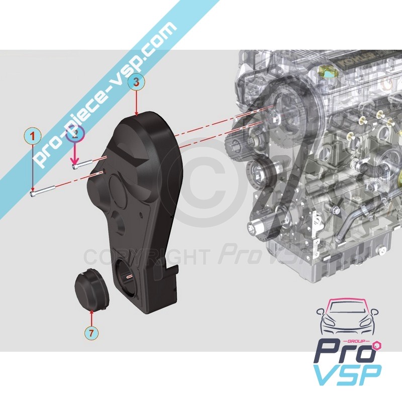 Parafusos de montagem de hélice de ventilação