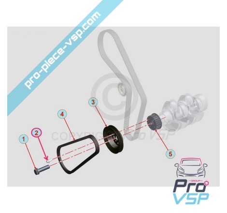 Parafuso de motor M6x12 para motor Lombardini DCI