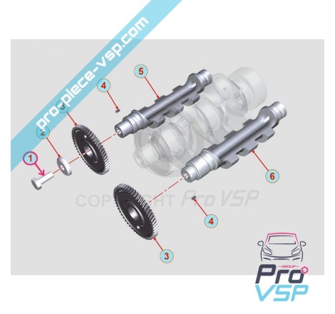 Balancing tree gear screw