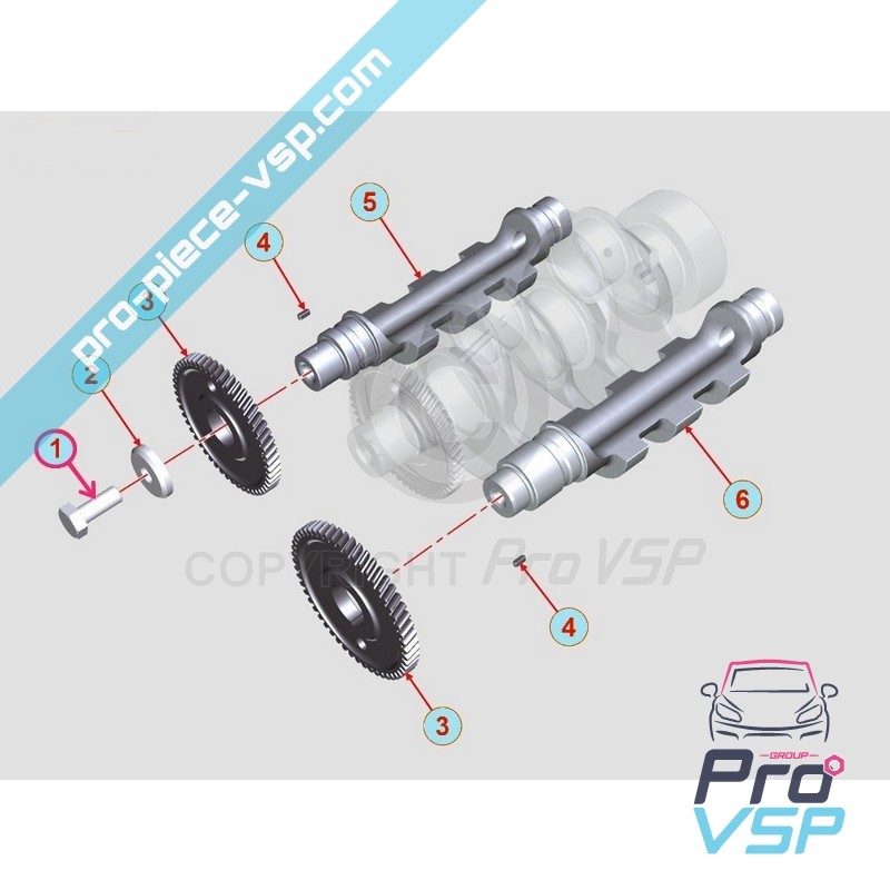 Balancing tree gear screw