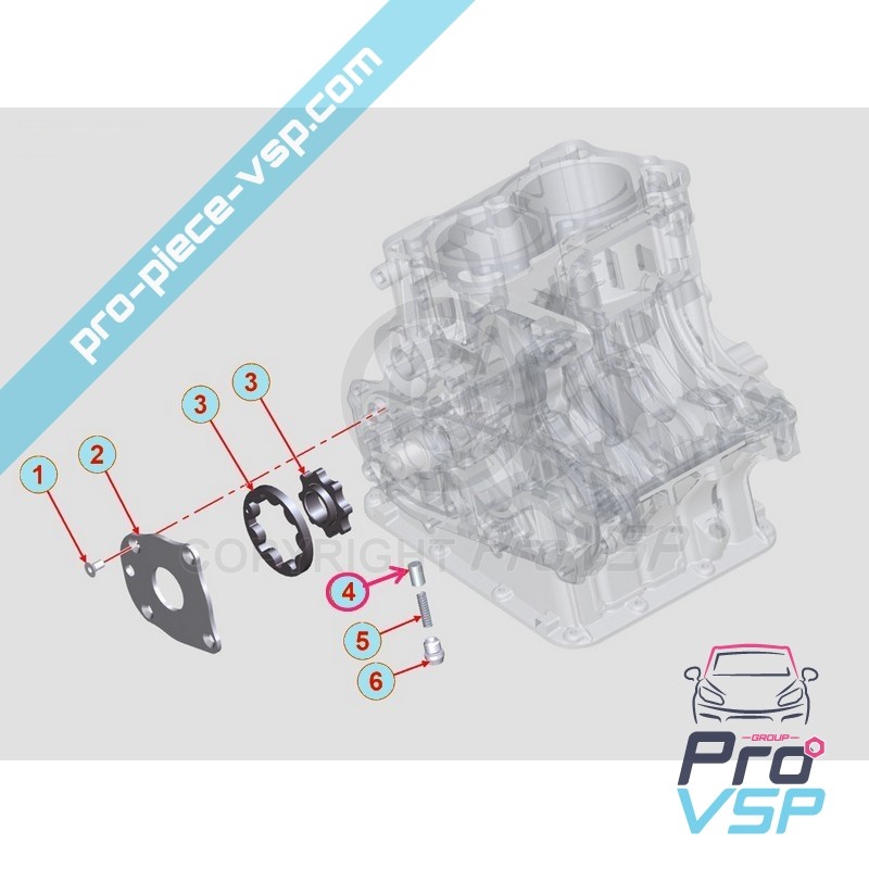 Oil pump piston