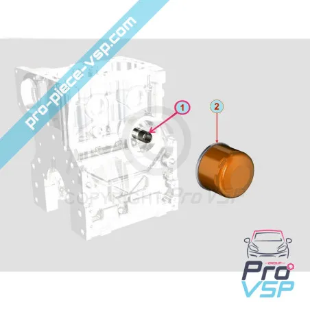 Filtru de ulei de motor Lombardini Focs Progress 502 523