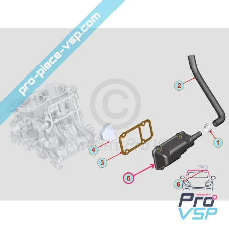 Motor andningslock Lombardini DCI