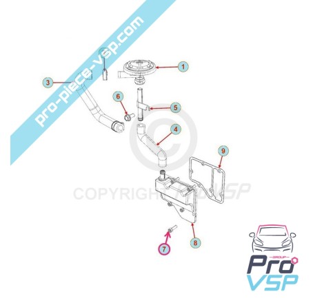 Parafuso de capa de breaklard Lombardini Focs Progress 502 523