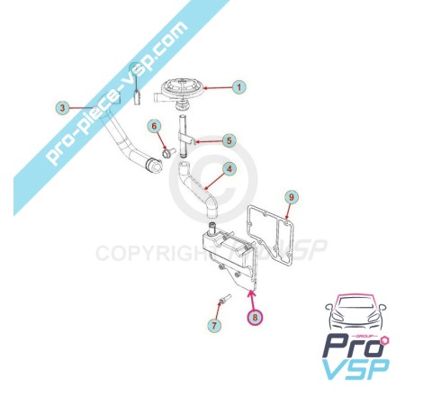Tampa do respiradouro do motor Lombardini Focs Progress 502