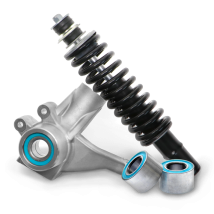 Train rolling and shock absorber