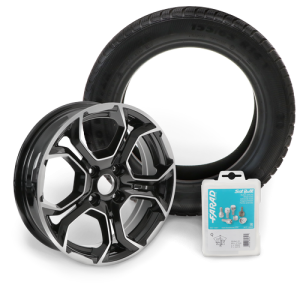 Wheel and tyre at the best price for car without a permit